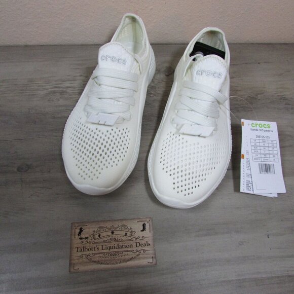 Crocs Women's 5 Literide 360 Pacer Water Shoes - Almost White - Picture 2 of 4